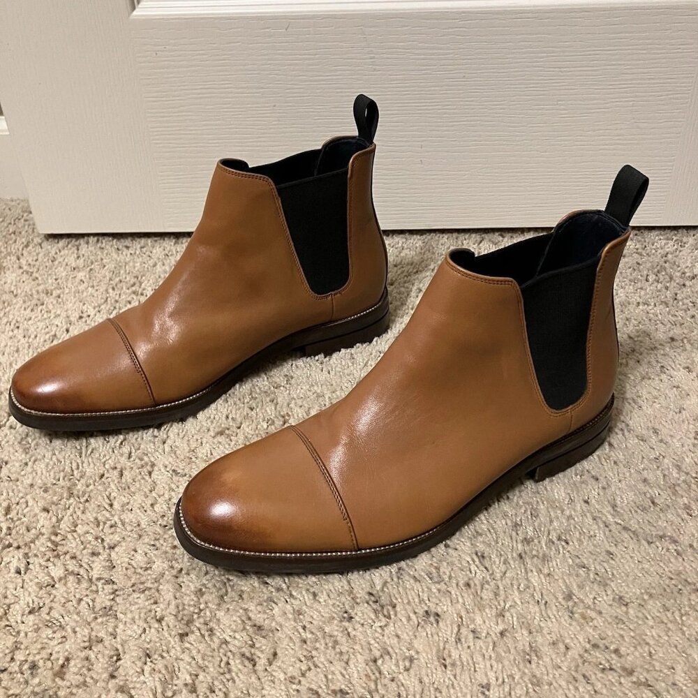 COLE HAAN Boots WAGNER GRAND Chelsea C28637 BROWN - Sz 10 M Excellent!